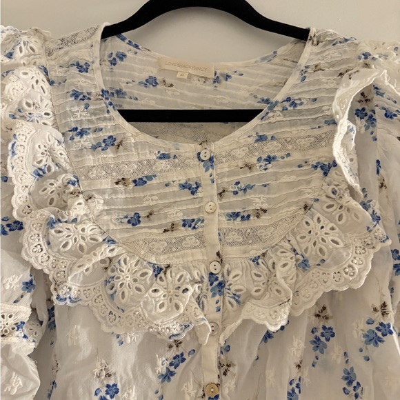 LoveShackFancy Ruffled Top - Picture 3 of 5